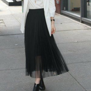 Chiffon Pleated Skirt